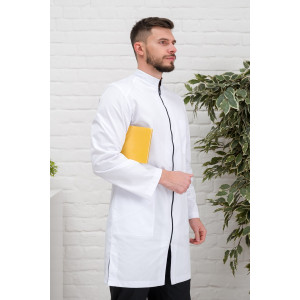 Халат медицинский мужской М-076 элит-145 (р-ры: 46-60) белый