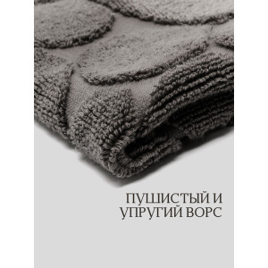 Полотенце махровое для ног 049299 серый