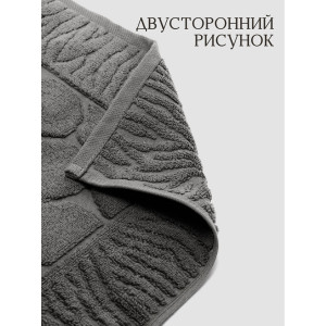 Полотенце махровое для ног 049299 серый