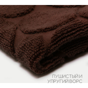 Полотенце махровое для ног 049299 шоколад