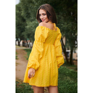 Платье женское №7337 шитье (р-ры: 42-48) желтый