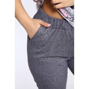 Костюм двойка женский КБЖЖ 0050А кулирка (р-ры: XXL-9XL) розовый-серый