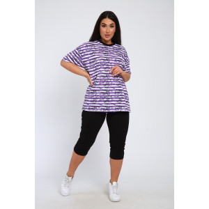 Костюм двойка женский КБЖЖ0049Д1 кулирка (р-ры: L-7XL) фиолетовый