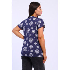 Футболка женская ФЖ0062 кулирка (р-ры: L-11XL) джинс