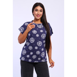 Футболка женская ФЖ0062 кулирка (р-ры: L-11XL) джинс