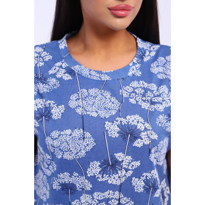 Футболка женская ФЖ0062 кулирка (р-ры: L-11XL) голубой