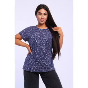 Футболка женская ФЖ0062 кулирка (р-ры: L-11XL) синий