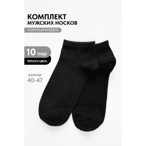 Носки мужские "Стиль" - упаковка 10 пар черный
