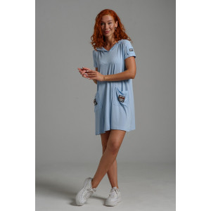Платье женское №67131 кашкорсе (р-ры: 42-48) голубой
