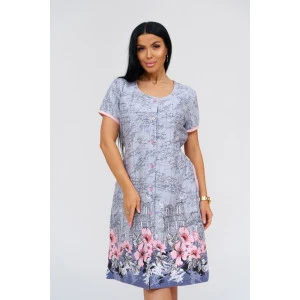 Халат женский "Восторг" кулирка (р-ры: 50-64) джинс Халат женский "Восторг" кулирка (р-ры: 50-64) джинс