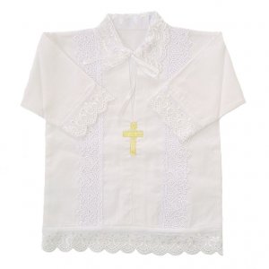 Крестильная рубашка батист 6017 (р-ры: 56-62)