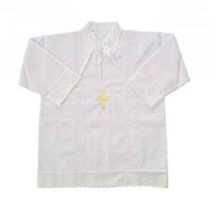 Крестильная рубашка батист 6011 (р-ры: 74-80)