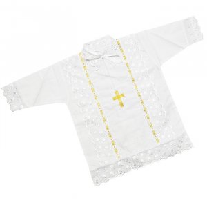 Крестильная рубашка батист 6010 (р-ры: 62-68)