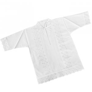 Крестильная рубашка батист 6009 (р-ры: 62-68)