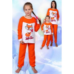 Пижама детская "Хитрюля" махра (р-ры: 30-40) 