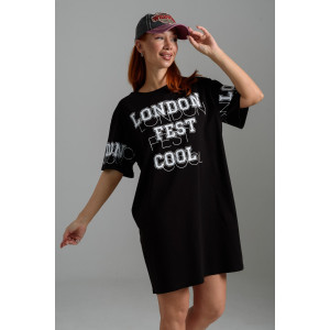Туника женская №67160 кулирка (р-ры: 44-56) London черный