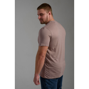 Футболка унисекс №8471/4 кулирка (р-ры: 42-72) кофе с молоком