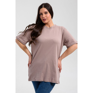 Футболка унисекс №8471/4 кулирка (р-ры: 42-72) кофе с молоком