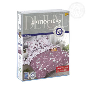 Постельное белье поплин на резинке "Ночка" (последний размер) 1.5-сп.