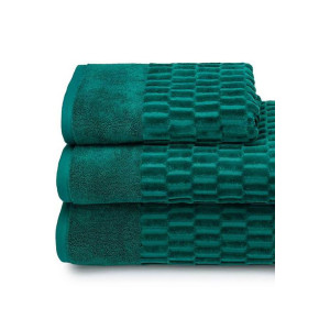 Полотенце махровое "Flusso verde" изумрудный (последний размер) 70х140