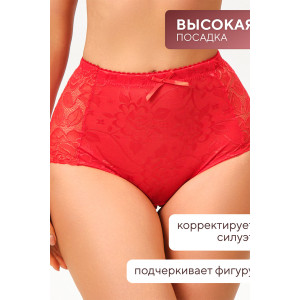 Трусы женские 98261 OIRO кружево (р-ры: 44-60) синий, красный, изумрудный - упаковка 3 шт. 