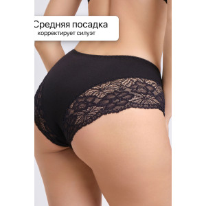 Трусы женские 803 OIRO хлопок стрейч (р-ры: 46-62) черный, бежевый, белый - упаковка 3 шт. 