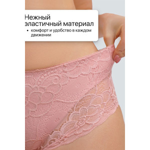 Трусы женские 8011 OIRO хлопок стрейч (р-ры: 46-62) кофе, фиолетовый, розовый - упаковка 3 шт. 
