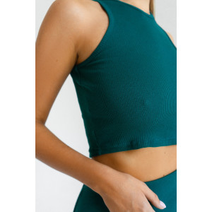 Костюм двойка женский с юбкой ПЛ-132КШ/ИЗУ кашкорсе (р-ры: 40-50) изумруд