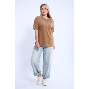 Футболка женская ФЖ0062А кулирка (р-ры: L-7XL) горчичный