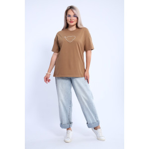 Футболка женская ФЖ0062А кулирка (р-ры: L-7XL) горчичный