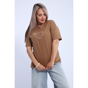 Футболка женская ФЖ0062А кулирка (р-ры: L-7XL) горчичный