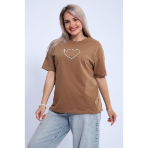 Футболка женская ФЖ0062А кулирка (р-ры: L-7XL) горчичный