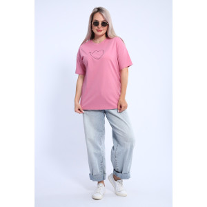 Футболка женская ФЖ0062А кулирка (р-ры: L-7XL) лиловый