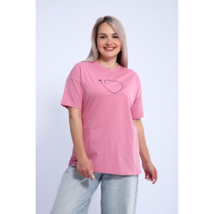 Футболка женская ФЖ0062А кулирка (р-ры: L-7XL) лиловый