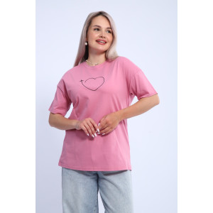 Футболка женская ФЖ0062А кулирка (р-ры: L-7XL) лиловый