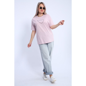 Футболка женская ФЖ0062А кулирка (р-ры: L-7XL) сиреневый