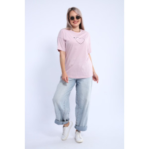 Футболка женская ФЖ0062А кулирка (р-ры: L-7XL) сиреневый
