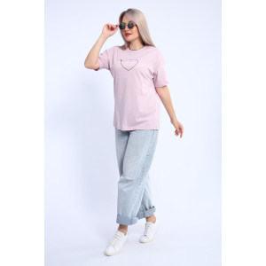 Футболка женская ФЖ0062А кулирка (р-ры: L-7XL) сиреневый