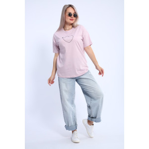 Футболка женская ФЖ0062А кулирка (р-ры: L-7XL) сиреневый