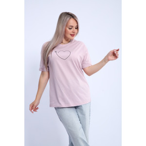 Футболка женская ФЖ0062А кулирка (р-ры: L-7XL) сиреневый