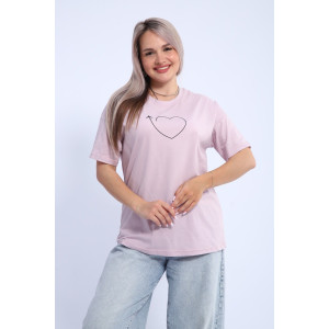 Футболка женская ФЖ0062А кулирка (р-ры: L-7XL) сиреневый