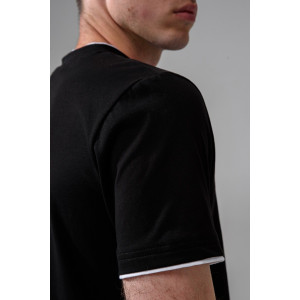 Футболка мужская №14490 кулирка (р-ры: 48-58) черный