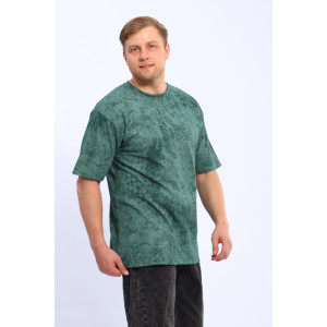 Футболка мужская М438 кулирка (р-ры: 46-60) тархун винтаж