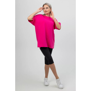 Костюм двойка женский КЖ009 кулирка (р-ры: 50-60) розовый