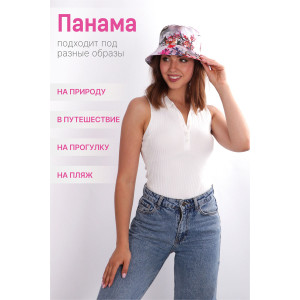 Панама женская хлопок с полиэстером №GL410