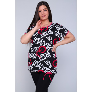 Костюм двойка женский №24211 кулирка (р-ры: 48-64) розовый