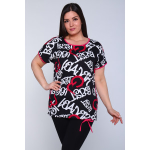 Костюм двойка женский №24211 кулирка (р-ры: 48-64) розовый
