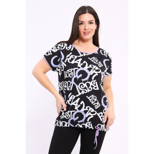 Костюм двойка женский №24211 кулирка (р-ры: 48-64) фиолетовый