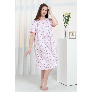 Сорочка женская №42289 кулирка (р-ры: 54-64) розовый