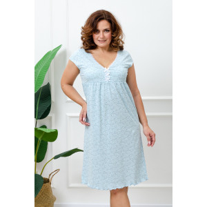 Сорочка женская №42337 кулирка (р-ры: 50-60) голубой